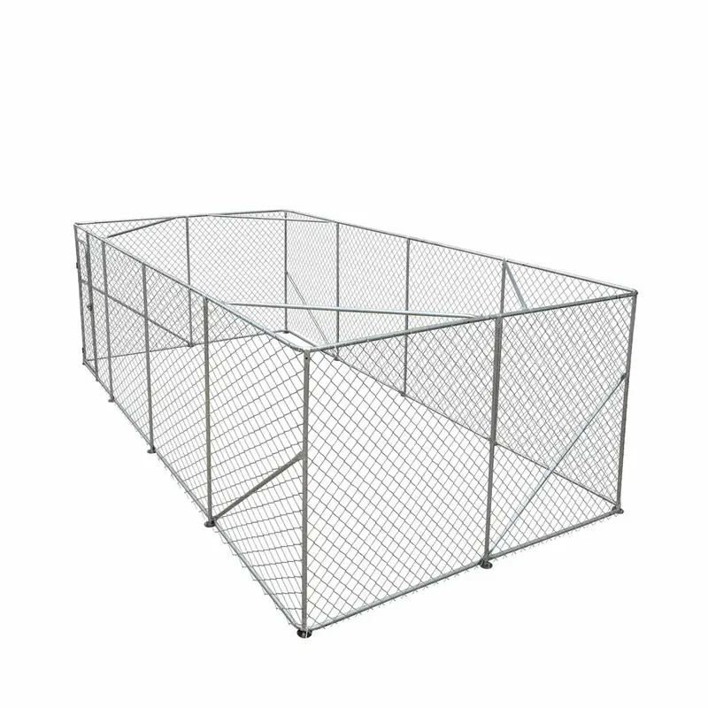10' X 20' Outdoor Dog Kennel Playpen, Outdoor Dog Runner, Pet Exercise House, Lockable Gate, 6' Chain-Link Fence, Tmg-Dcp1020 1