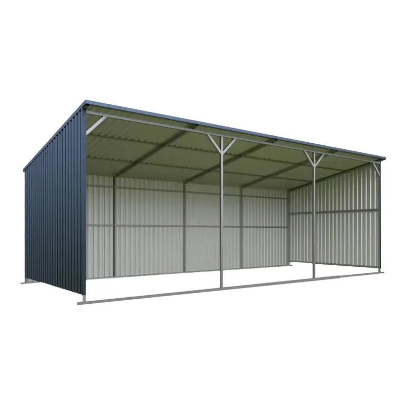 12' X 27' Horse Run-In Shed With Portable Skid Mount And Wide Front Opening For Livestock Shelter, Tmg-Msl1227(Previously Tmg-Msl2712) 1