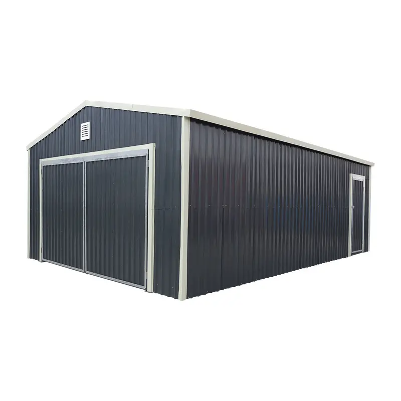16' X 24' Metal Garage Shed With Swing Front & Side Doors, 10'6" Peak Height, Tmg-Ms1624a 1