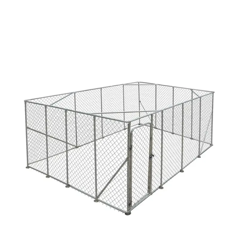 20' X 20' Outdoor Dog Kennel Playpen, Outdoor Dog Runner, Pet Exercise House, Lockable Gate, 6' Chain-Link Fence, Tmg-Dcp2020 1