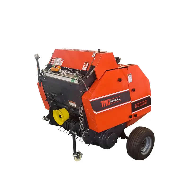 20" X 27" Round Hay Baler, Net Wrap, 3-Point Hitch, Category 1, Pto Shaft Included, 15-50 Hp Tractor, Tmg-Trb50n 1