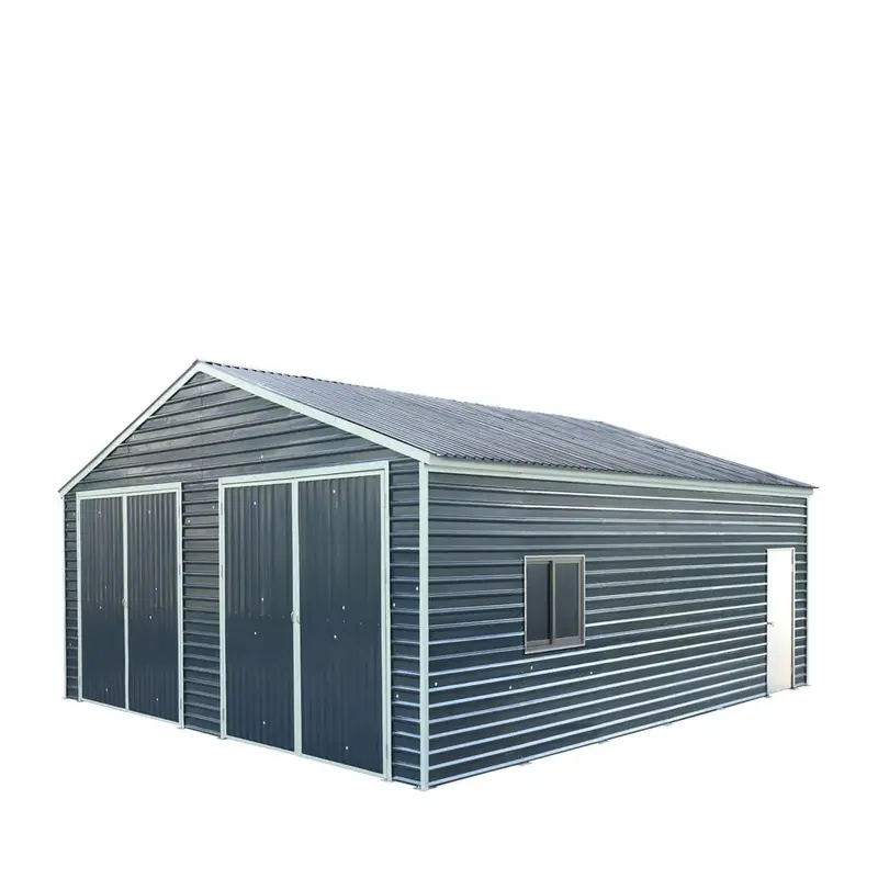 26' X 30' Metal Garage Shed, 9' High Double Front Doors, 14' Peak, 780 Sq-Ft Tmg-Ms2630 1