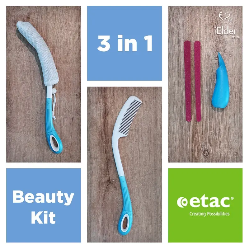 3 In 1 Kit (Beauty Body Washer + Beauty Comb + Beauty Multi Purpose Grip) | Etac Beauty 1