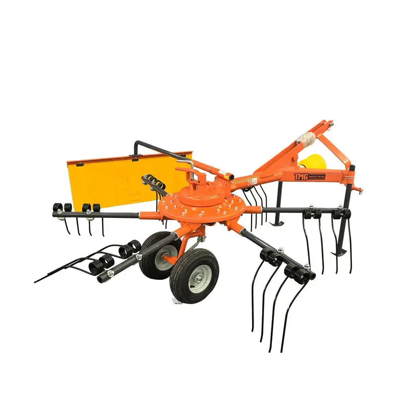 98" Hay Rake & Tedder, 12 Spring Tines, 3-Point Hitch Category 1, Pto Shaft Included, 18-50 Hp Tractor, Tmg-Thr100 1