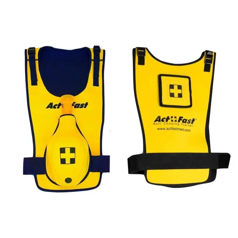 Act+Fast Anti Choking Trainer For Kids With Optional Back Slap Pad Yellow 1