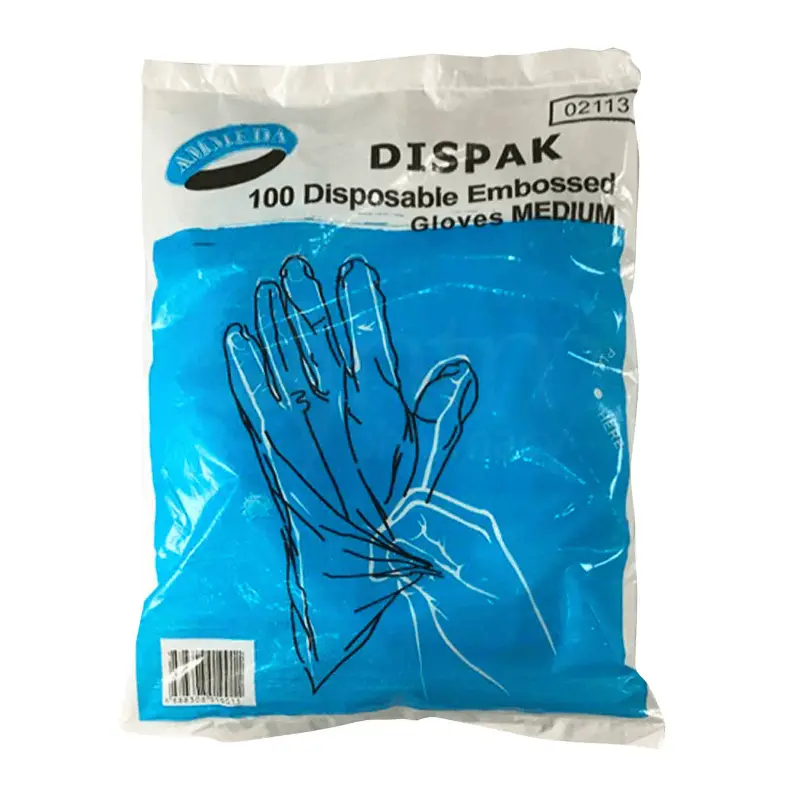 Ammeda Disposable Embossed Plastic Gloves 1