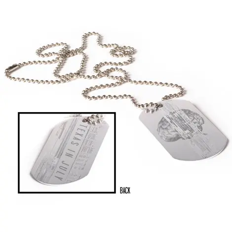 Brain Silver Dog Tag 1