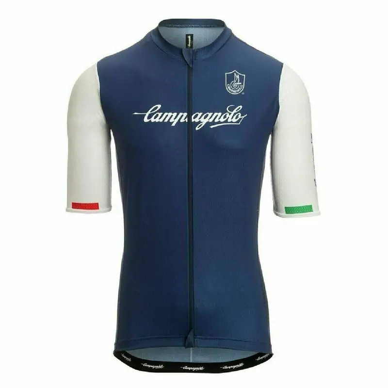 Cycling Jersey Campagnolo Iridio Cycling Jersey Long Zip Dark Blue 1