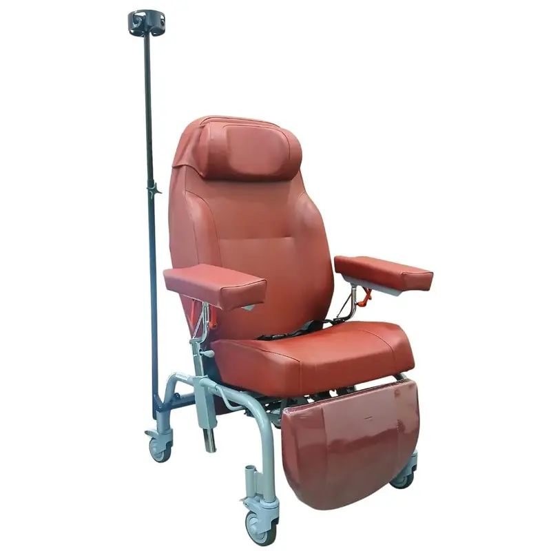 Dialysis Recliner Chair | Vermeiren Normandie (Red) 1