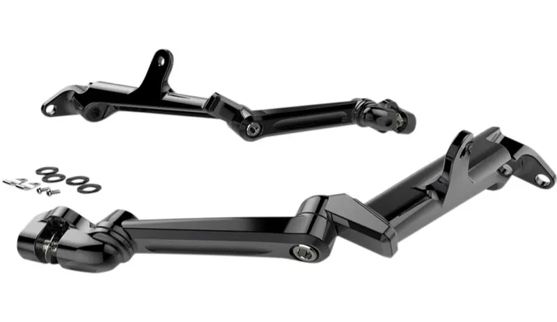 Driver Floorboard Highway Peg Mounts Black 1