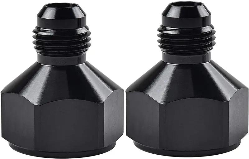 Evil Energy Female An10 To Male An6 Flare Reducer Hose Fitting Adapter Black 2 Pcs 1