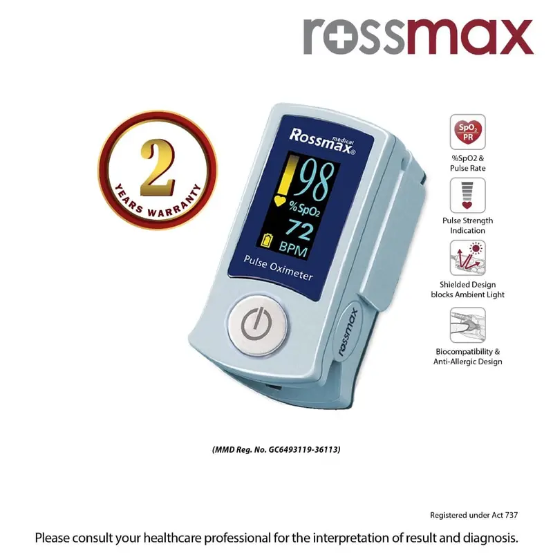 Fingertip Pulse Oximeter Sb220 | Rossmax 1