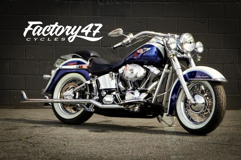Fishtail Slip-Ons (Pair) Softail 39" Chrome 1