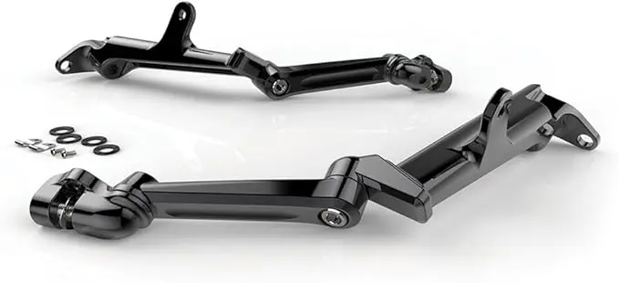 Frame Mounted Adjustable Highway Peg Mount - Extended - Black 1