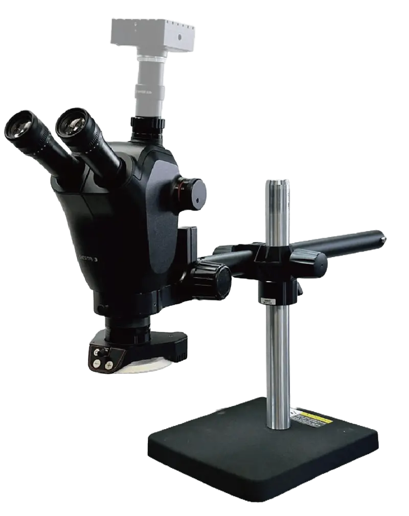 Leica® Ivesta 3 (C-Mount) Microscope + Leica Microscope Stand (S) Package With 0.5X Objective Lens Led Ring Light 1