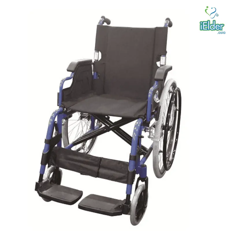 Lightweight Black Qr Wheelchair With Spoke Rims 14Kg 1
