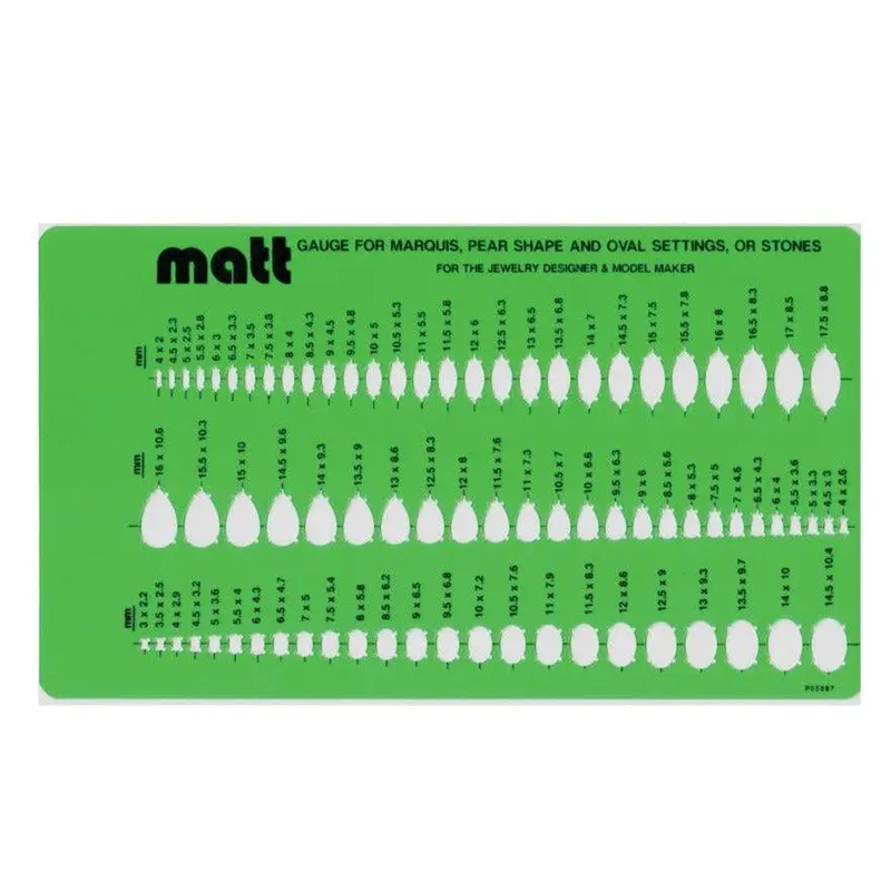 Matt Modeling Oval-Pear-Marquise Settings Template 1