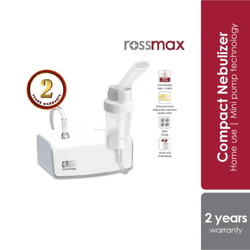 Mini Compact Piston Nebulizer Nb60 (Home Use) | Rossmax 1