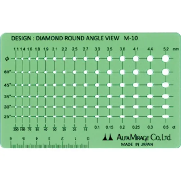Modeling Template Diamond Round Angle View M-10 1