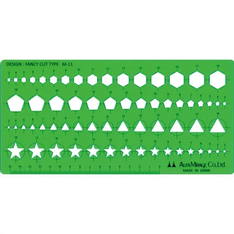 Modeling Template Hexangular, Pentagon, Star M-11 1