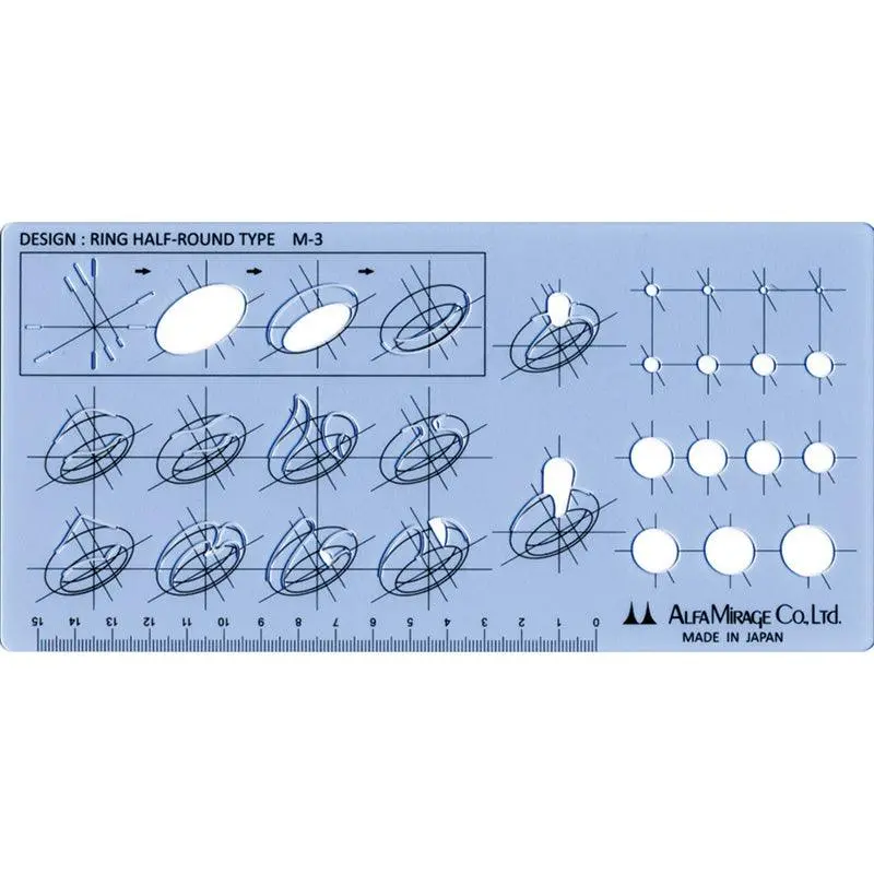 Modeling Template Ring Half-Round Type M-3 1