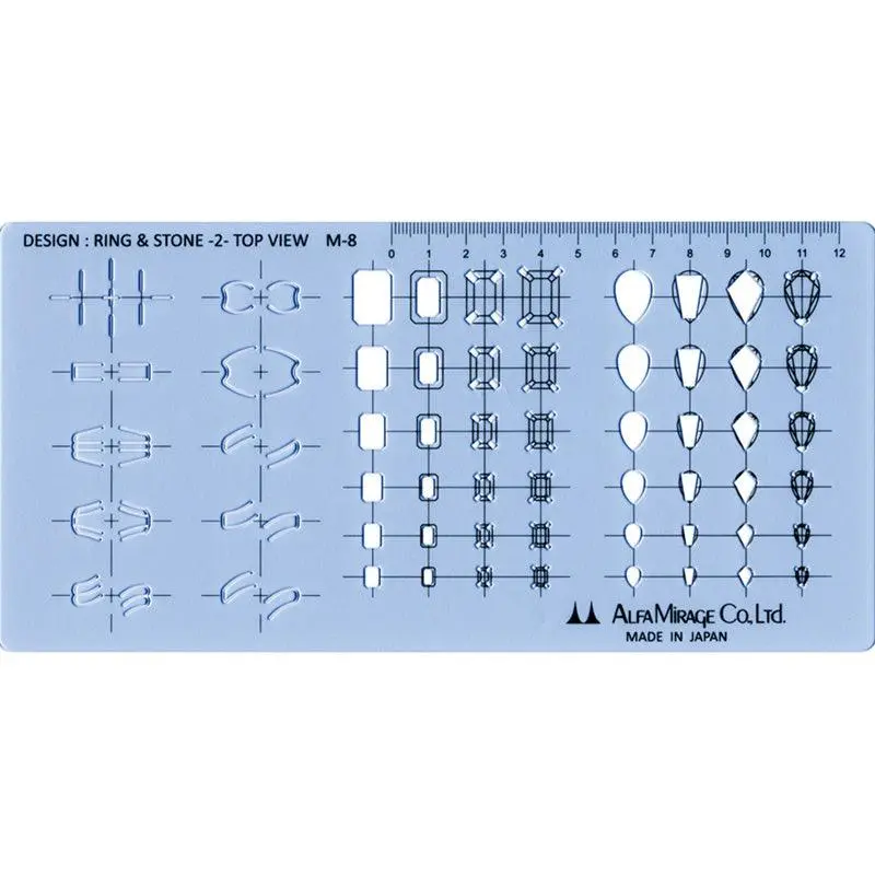 Modeling Template Ring & Stone-2- Top View M-8 1