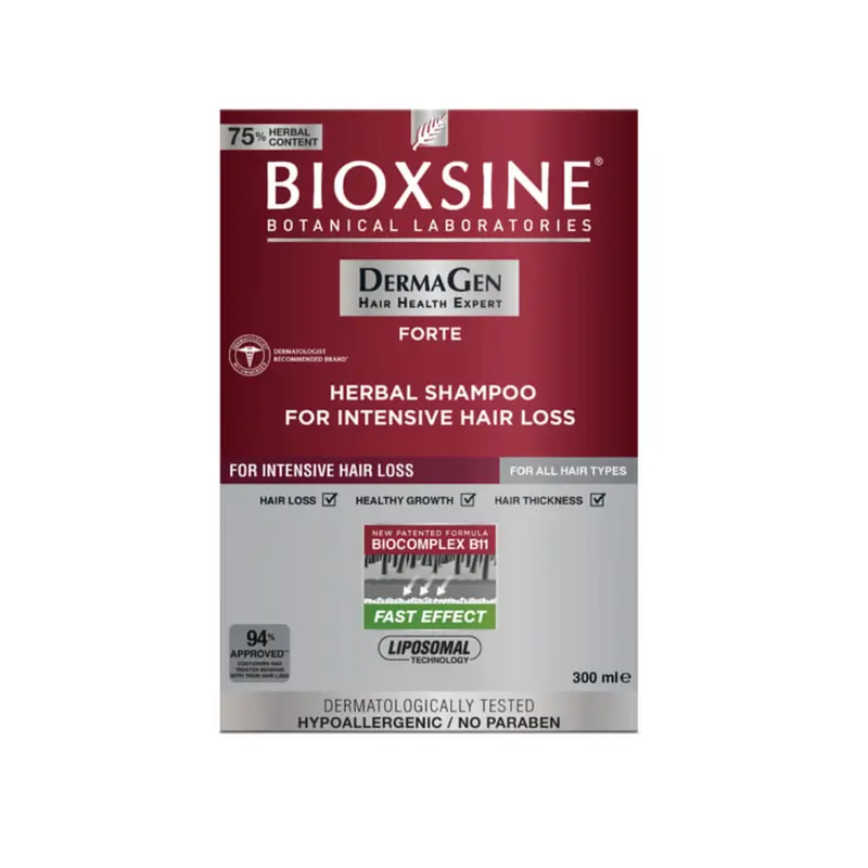 [New Arrival] Bioxsine Dermagen Forte Herbal Shampoo/Serum For Intensive Hair Loss 1