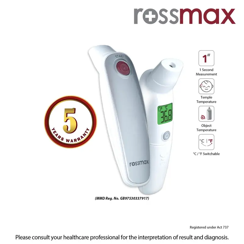 Non Contact Thermometer | Rossmax Ha500 1