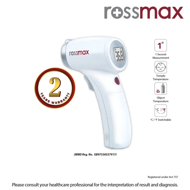 Non Contact Thermometer | Rossmax Hc700 1