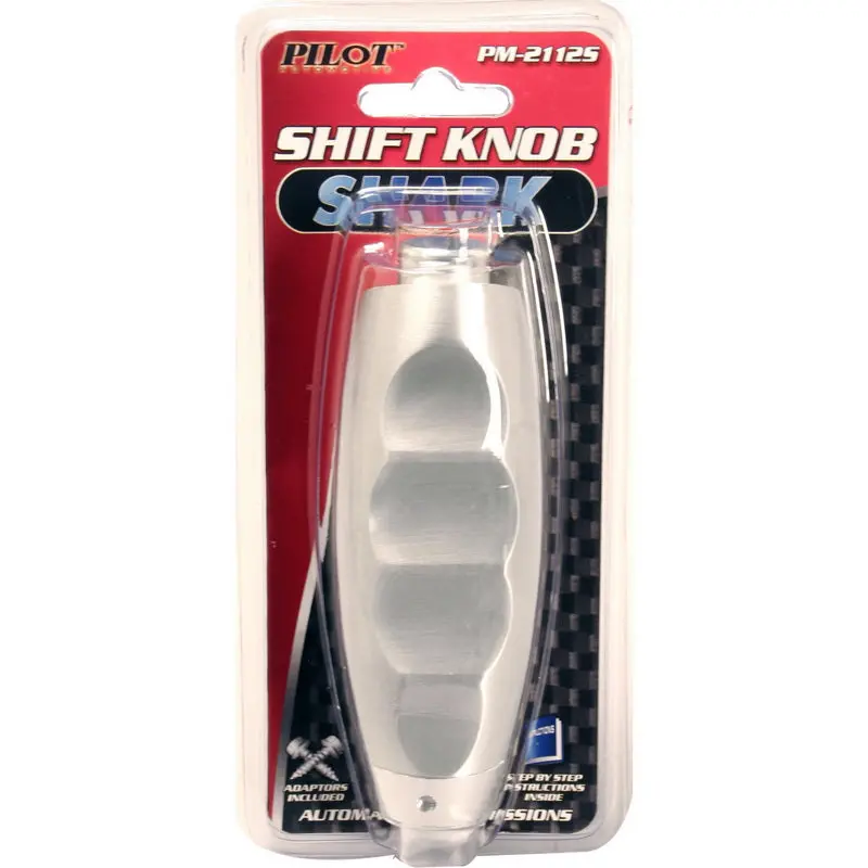 Pilot Automotive Shift Knob: Pm-2112S Automatic Shift Knob, Silver Brushed Shark 1