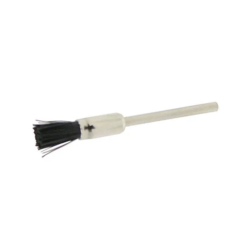 Polirapid Germany Long End Brush On Mandrels, Black Stiff Porte 1