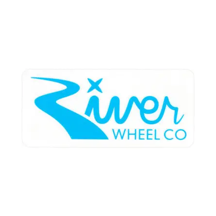 River Wheels Rectangle Sticker 1
