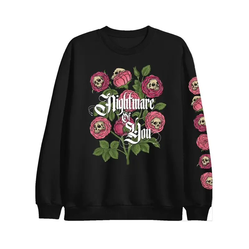 Roses - Black Crewneck 1