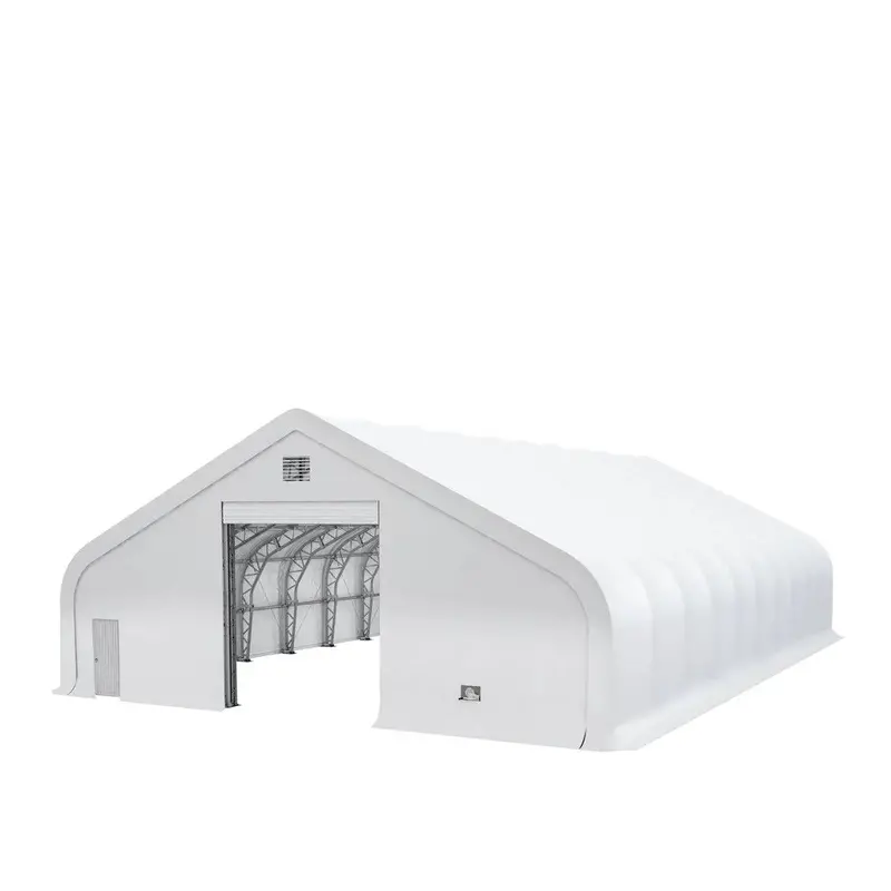 Snow Series 50' X 80' Dual Truss Storage Shelter With 32 Oz Pvc Cover, 25 Psf Snow Load, Engineering Drawings, Tmg-Dt5080-Sr25 1