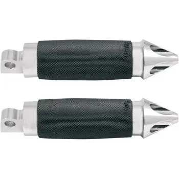Spike Male-Mount Folding Footpegs- Chrome 1