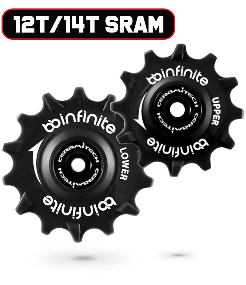 Sram Eagle Mechanical And Eagle Axs 12/14T Ceramitech Pulley Set (Set Of 2) 1