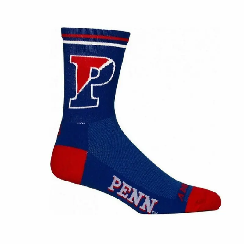 University Of Pennsylvania Socks Officially Licensed Multi Purpose Crew Length-5" 1