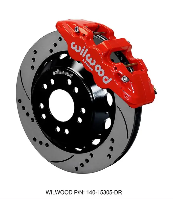 Wilwood Disc Brakes 140-15305-Dr - Wilwood Aero6 Big Brake Front Brake Kits 1