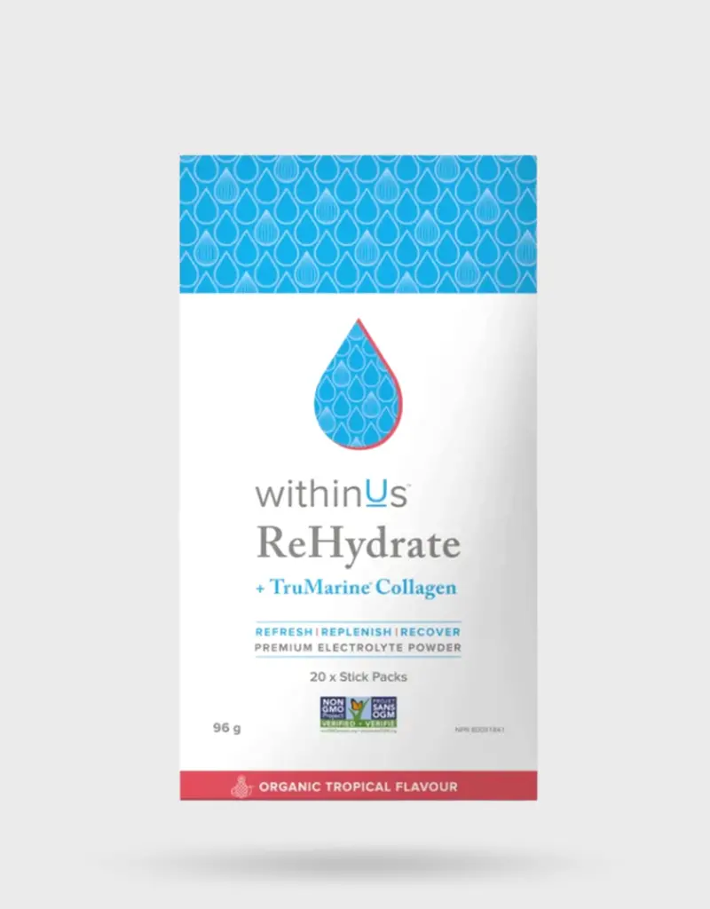 Withinus Rehydrate + Trumarine® Collagen 20 Stick Packs 4