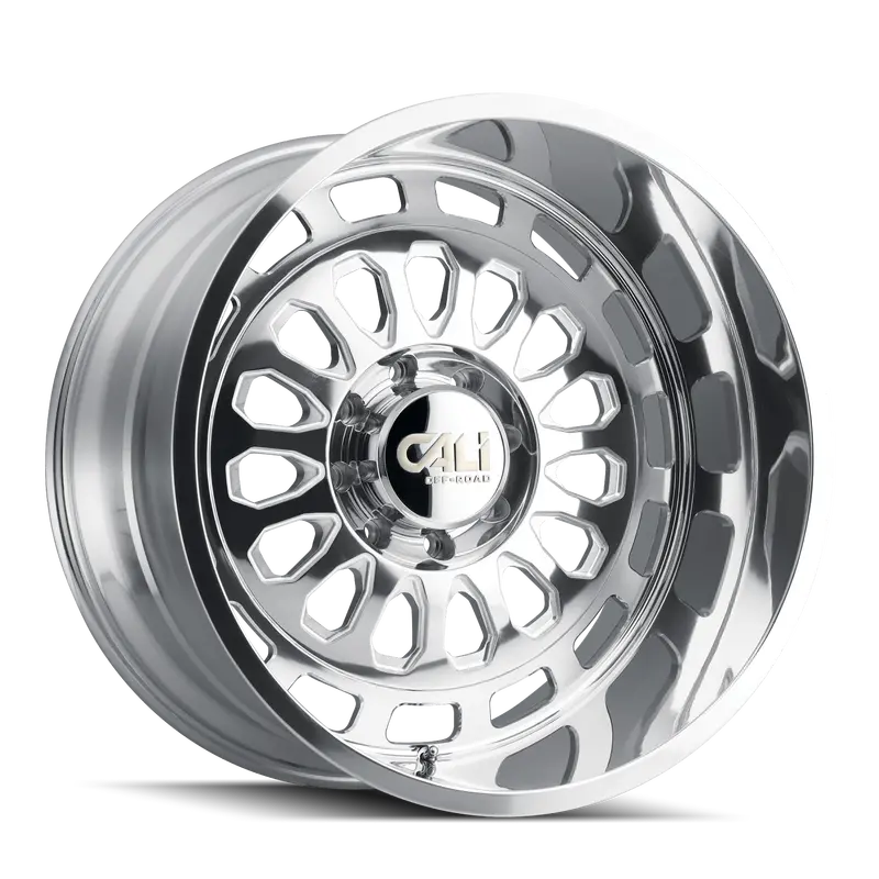 Cali Off-Road Paradox Polished/Milled Spoke Wheel – 20X12", 6X139.7, -51Mm Offset 1