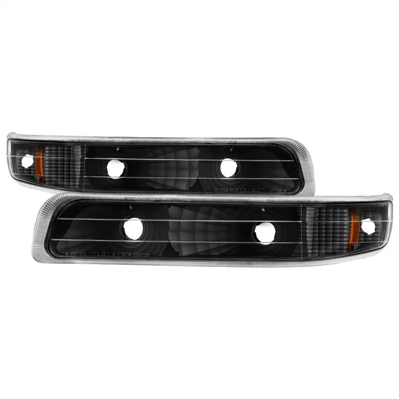 Spyder Auto Xtune Amber Reflector Bumper Lights – Black Housing, Enhanced Visibility Design 1
